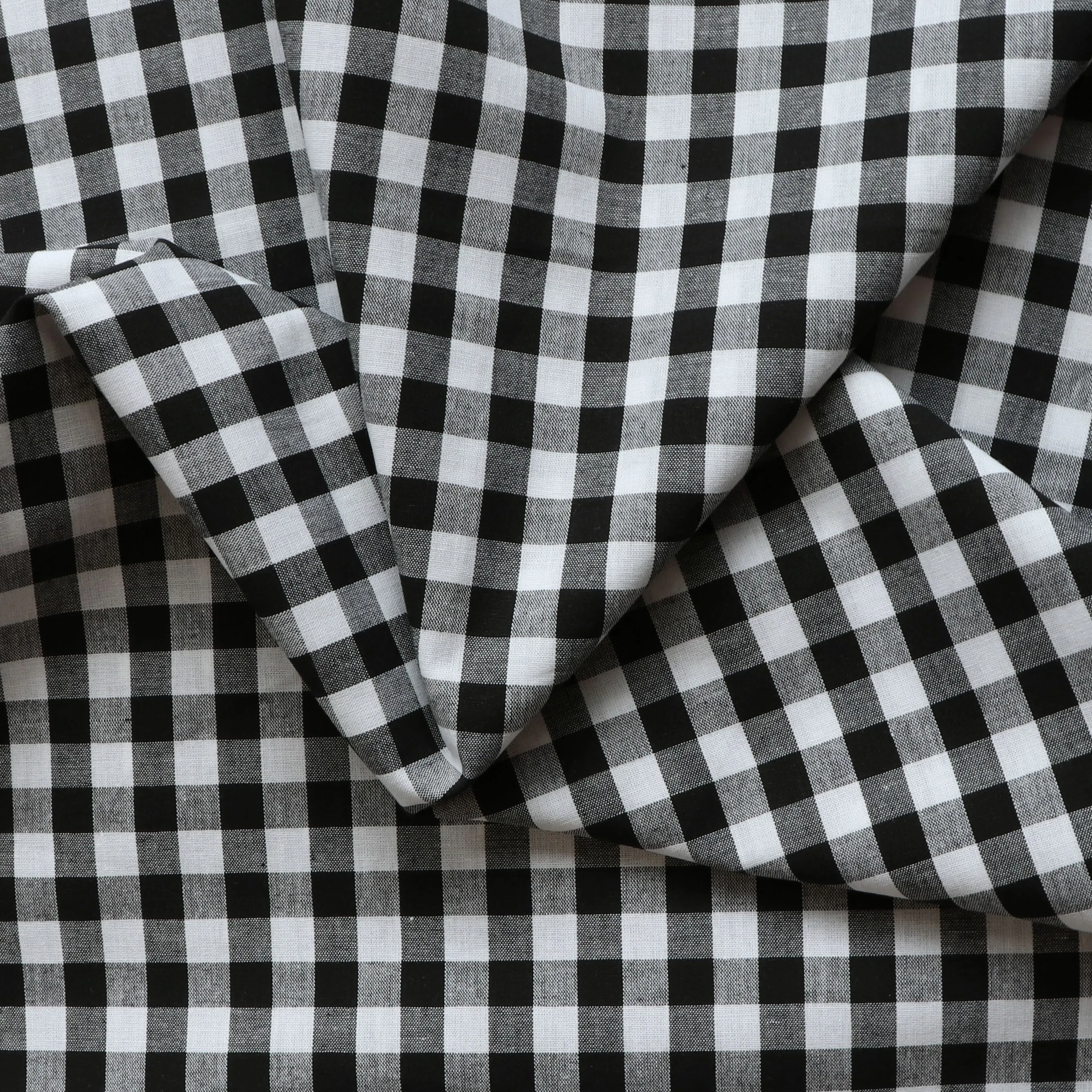 Gingham Yarn Dyed Cotton - Black