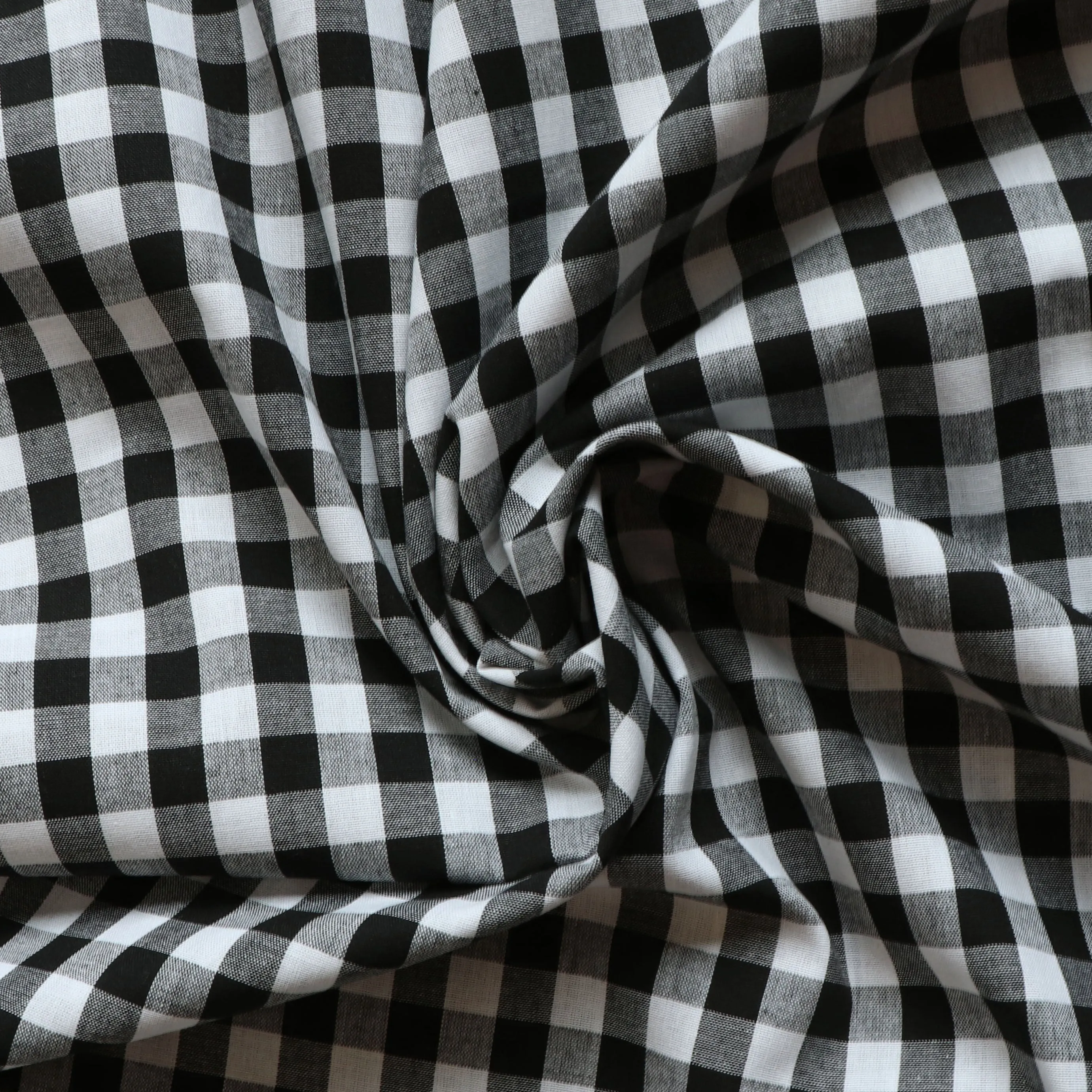 Gingham Yarn Dyed Cotton - Black