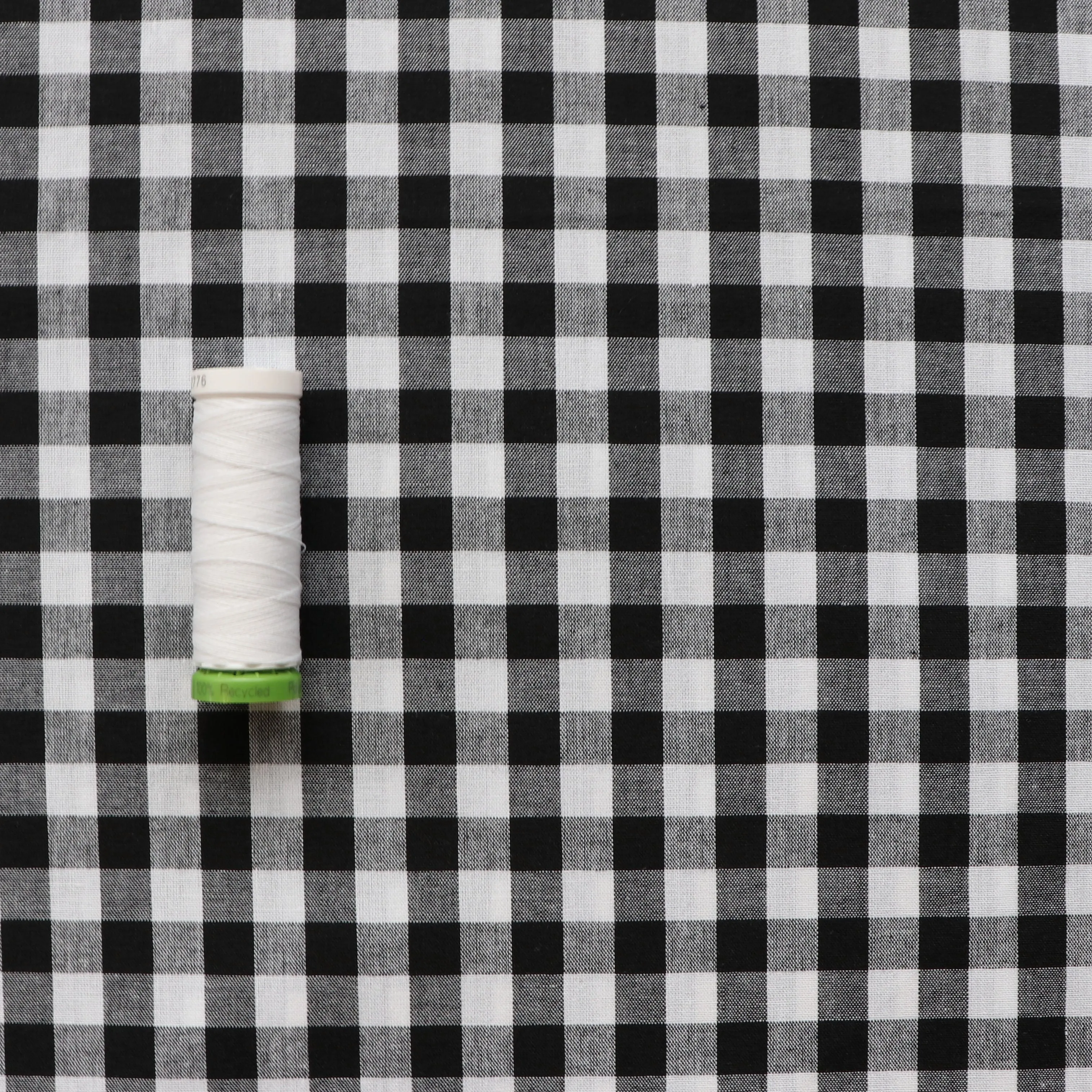 Gingham Yarn Dyed Cotton - Black