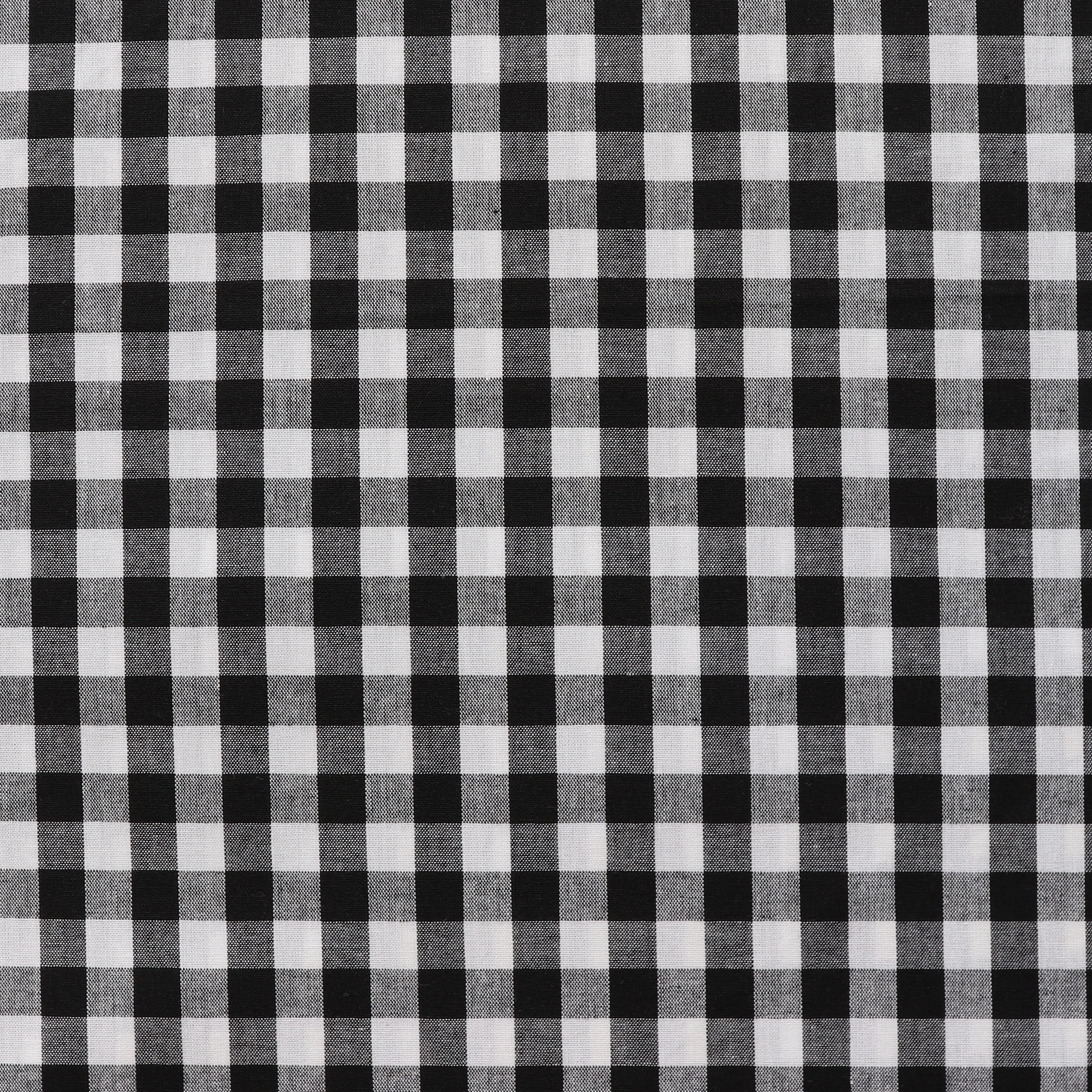 Gingham Yarn Dyed Cotton - Black