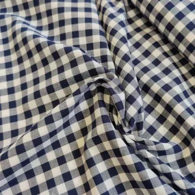 Gingham Yarn Dyed Cotton - Navy