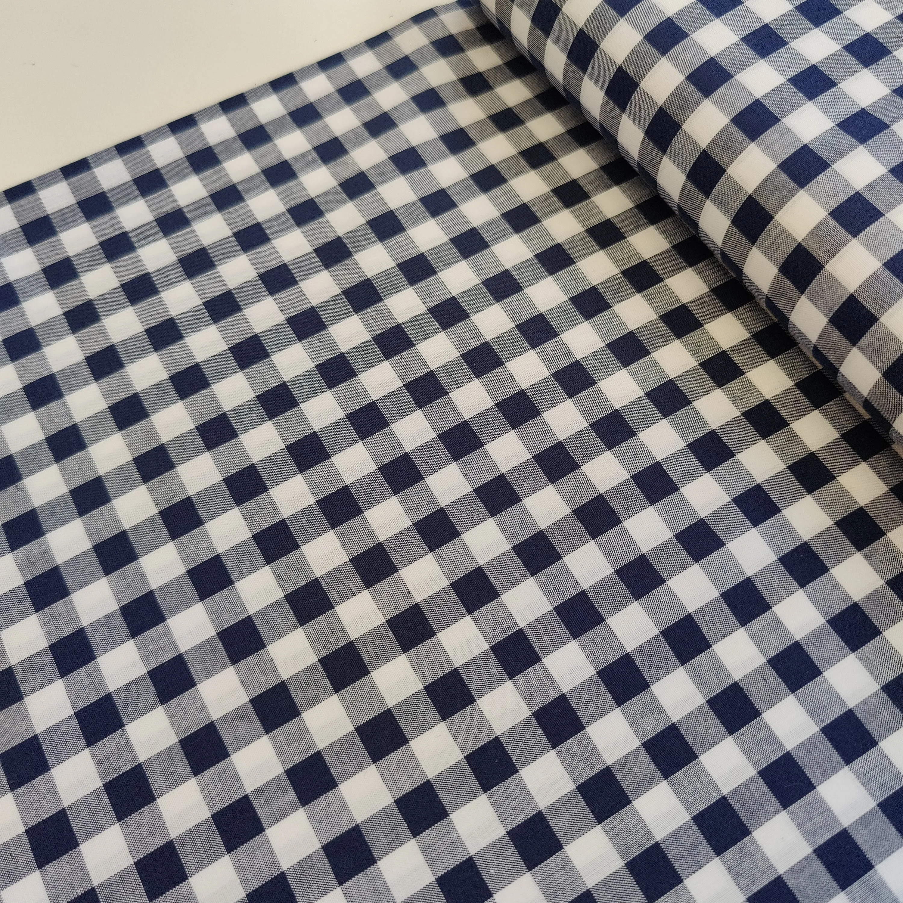 Gingham Yarn Dyed Cotton - Navy