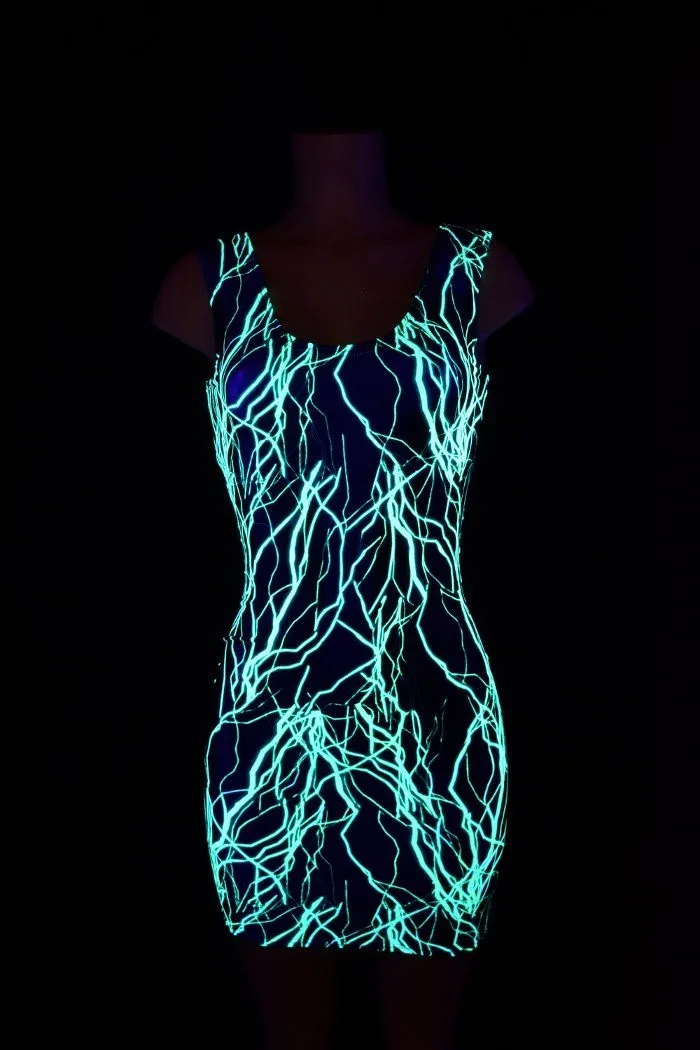 Green Lightning Tank Dress