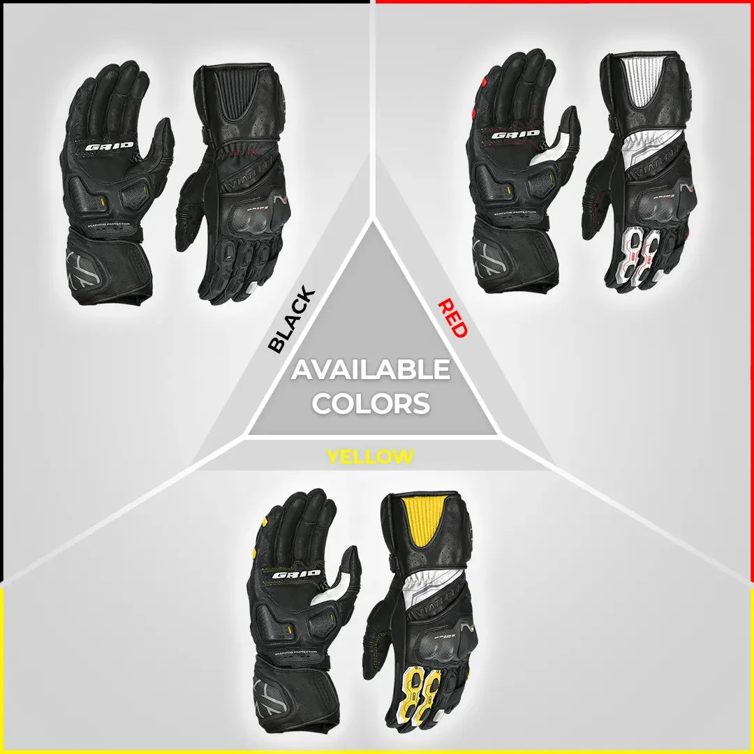 GRID MK3 – FULL GAUNTLET RIDING GLOVES