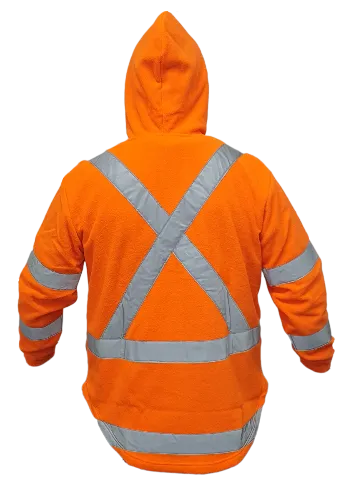 Hi Vis TTMC X-Back Polar Fleece Hoodie