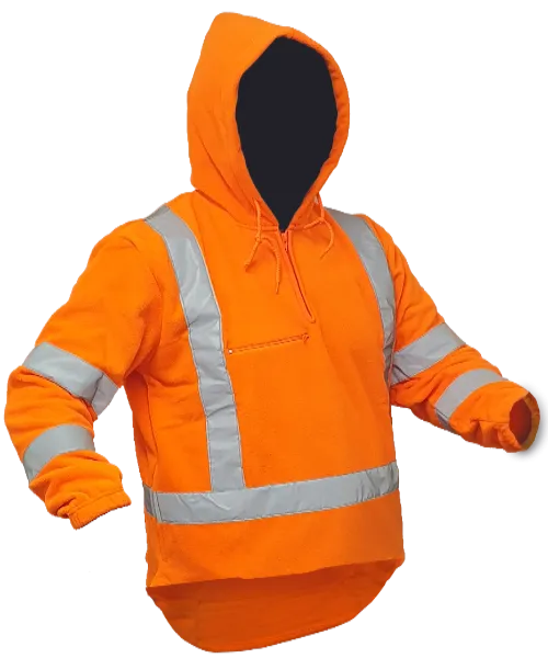 Hi Vis TTMC X-Back Polar Fleece Hoodie