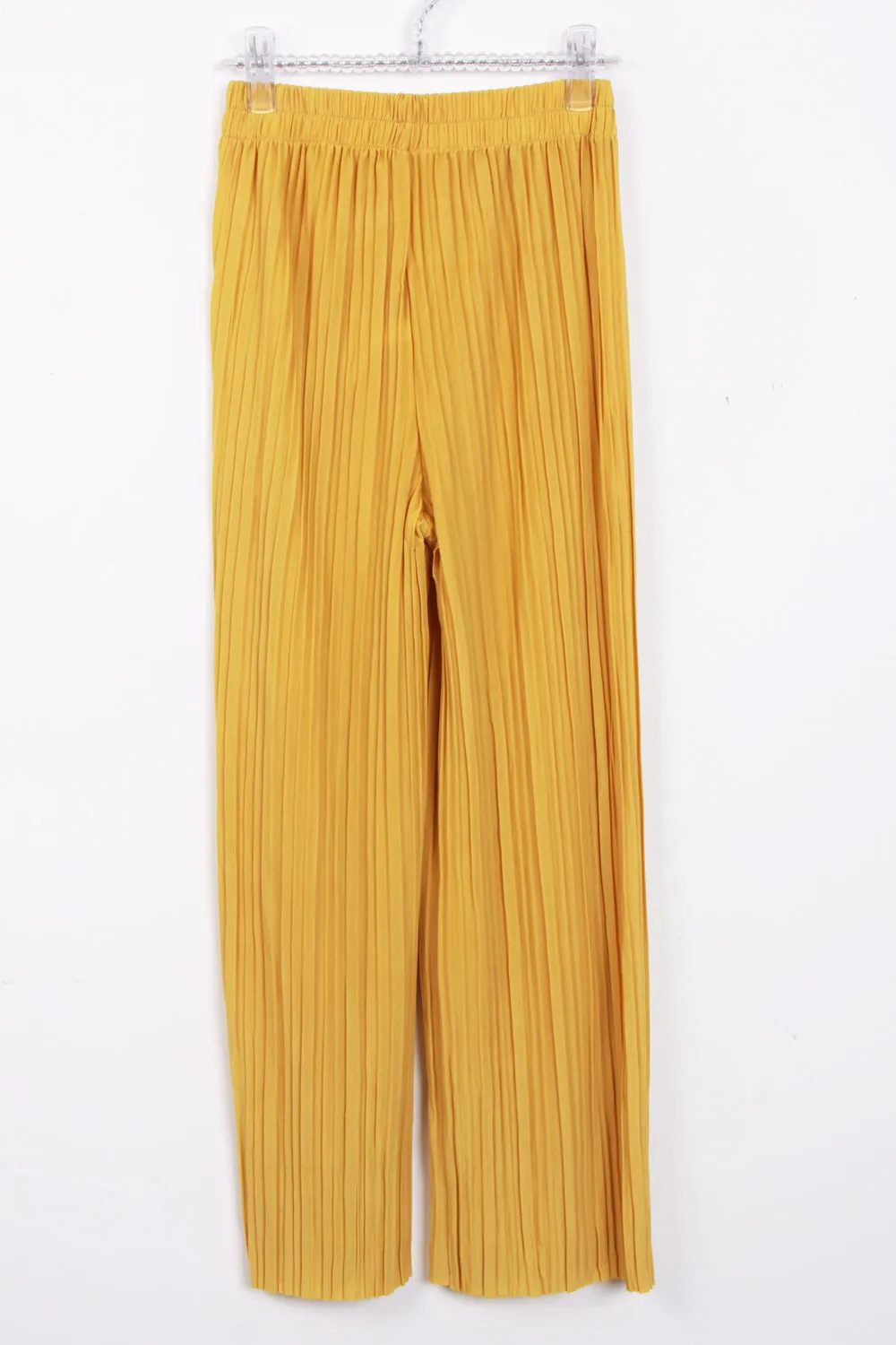 High Waist Elasticated Pleated Culotte Trouser