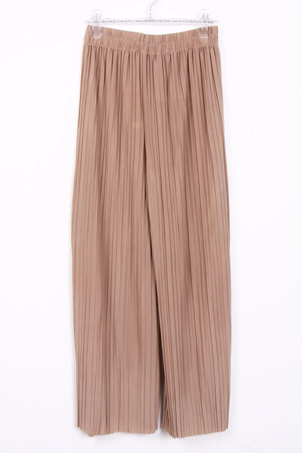 High Waist Elasticated Pleated Culotte Trouser