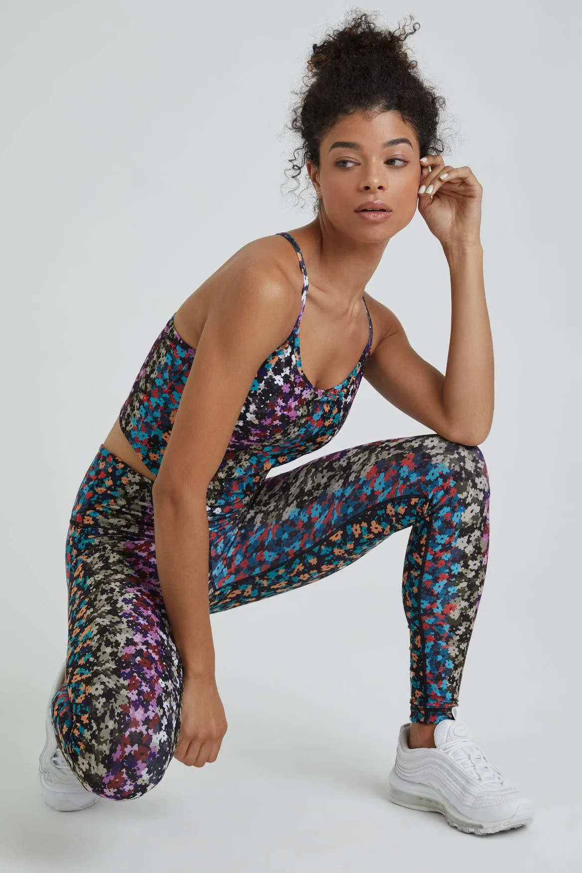 High Waist Leggings Multi Botanical