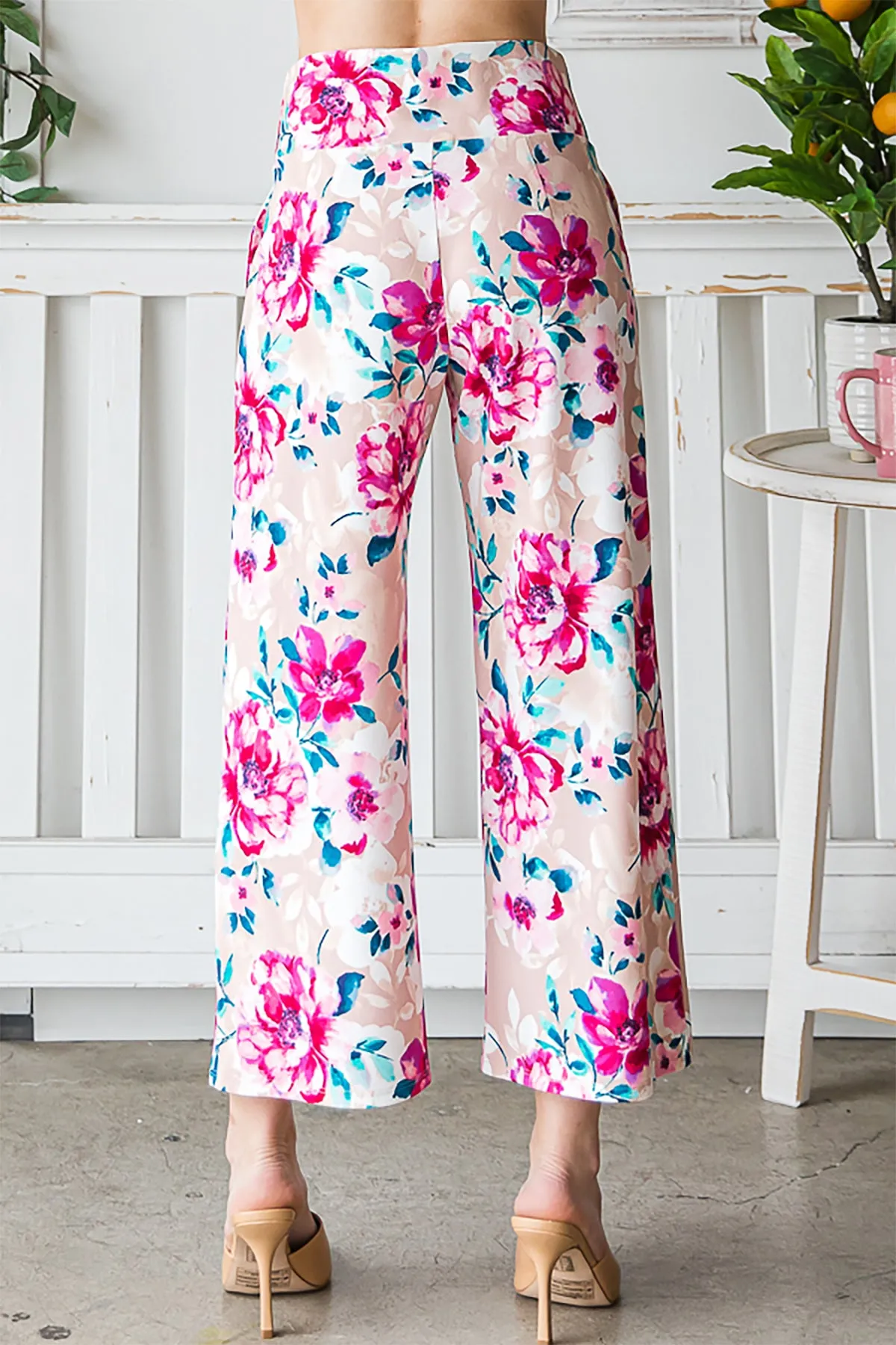 HM-EP6733-15-RSDST - FLORAL PRINT CULOTTES PANTS- ROSE DUSTY 2-2-2