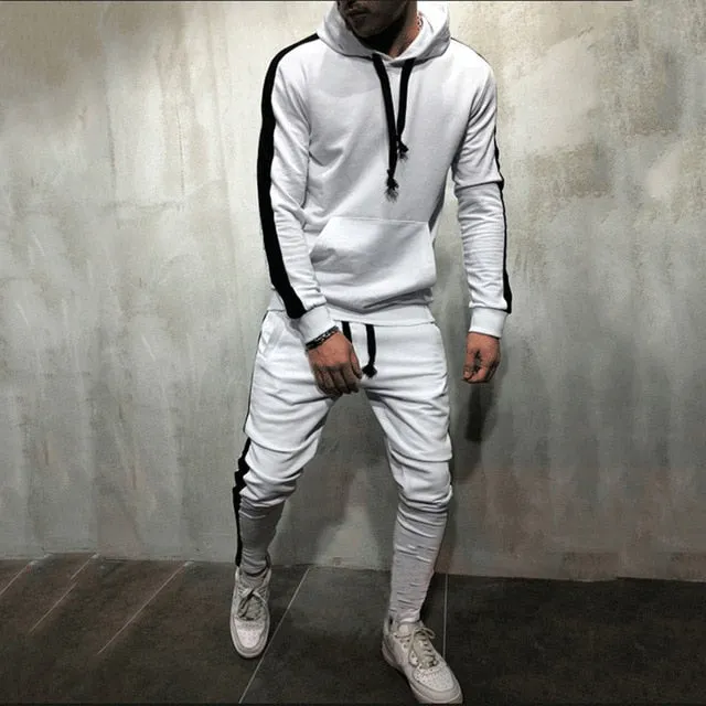 Hoodie Superstar Two Piece Stripe Sweat Suit