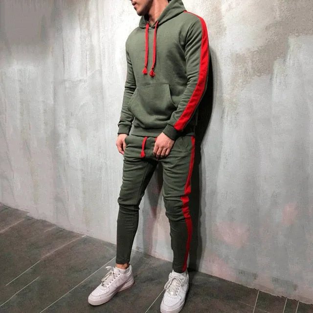 Hoodie Superstar Two Piece Stripe Sweat Suit