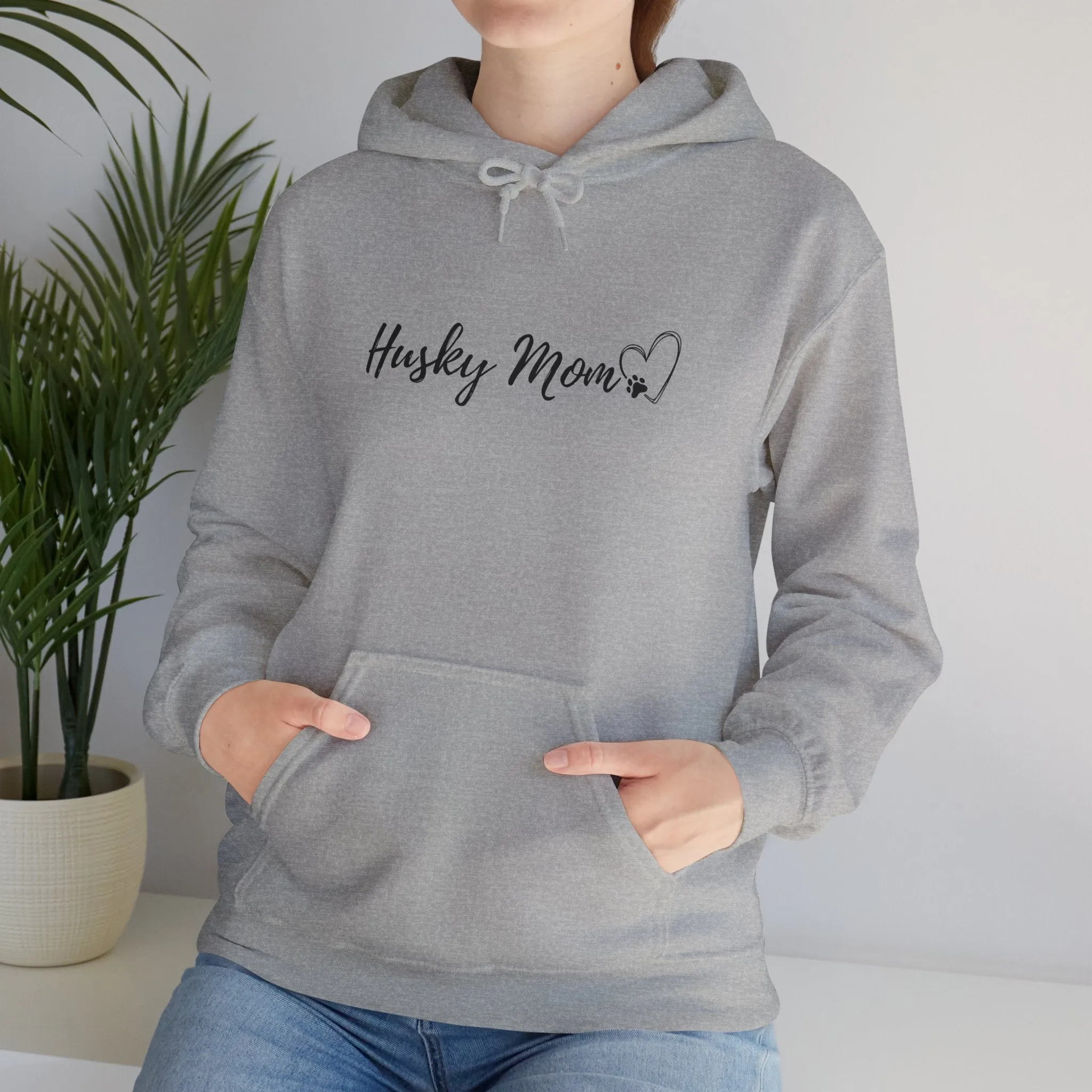 Husky Mom Cotton Hoodie, Sweatshirt for Dog Mom