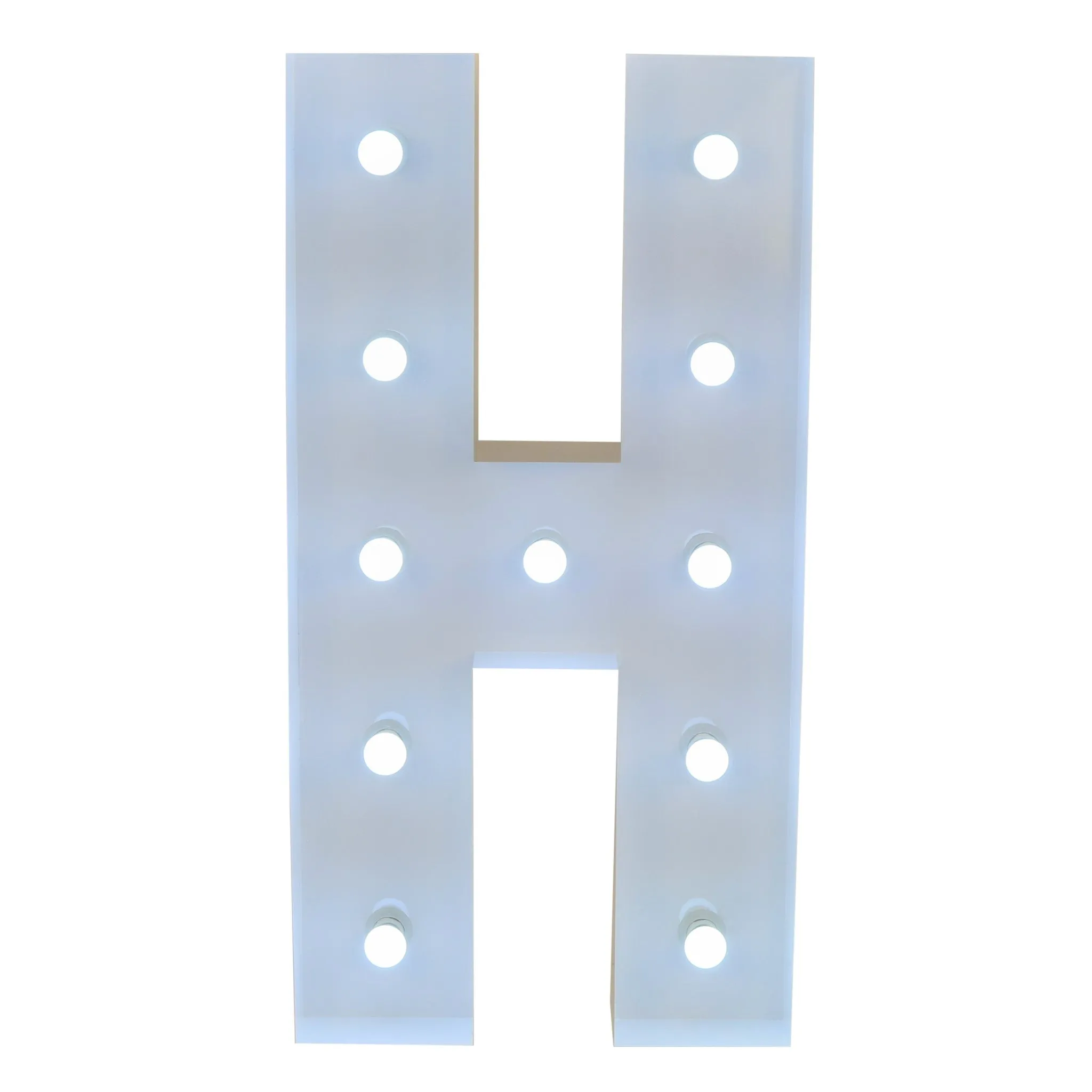 Large 4ft Tall LED Marquee Letter - H