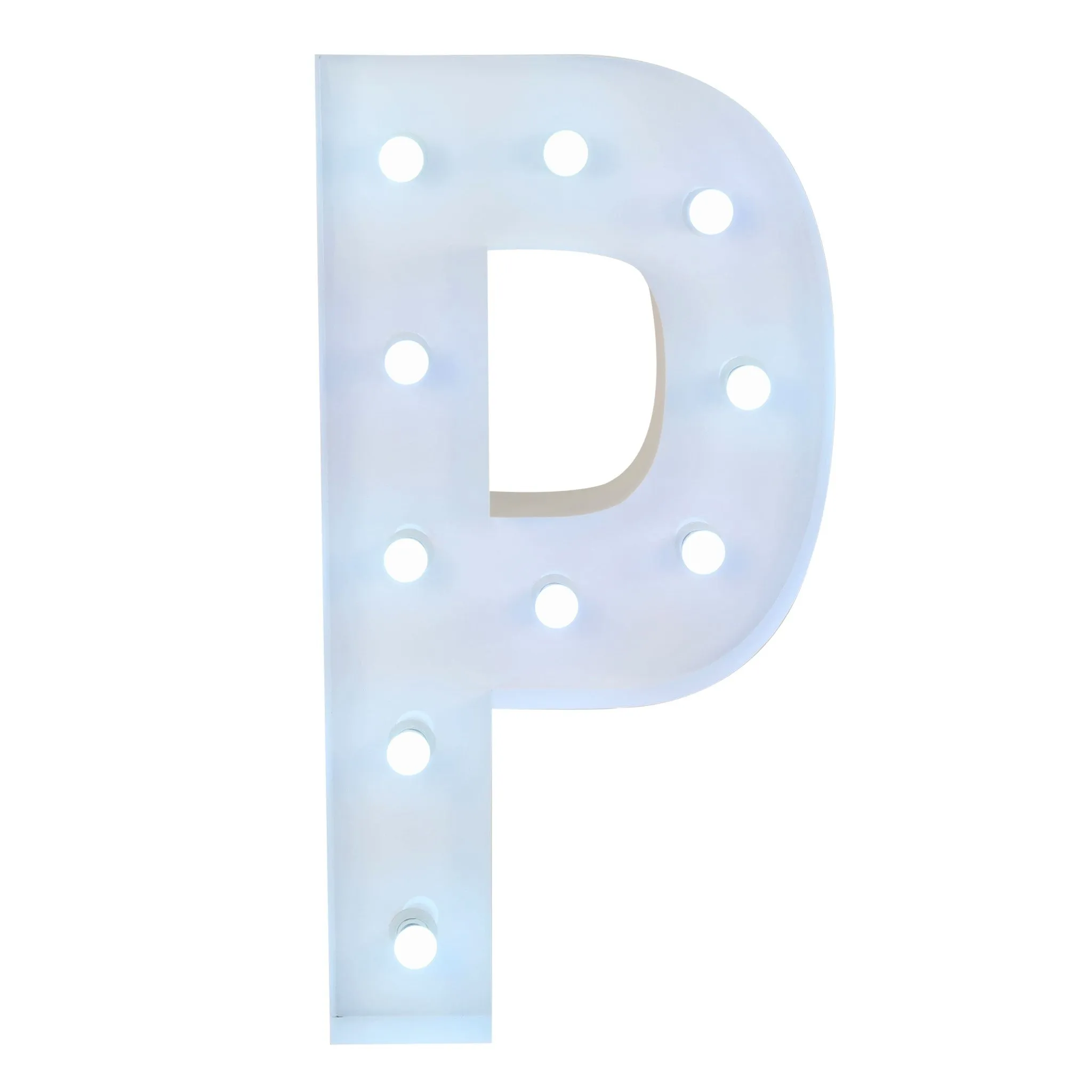 Large 4ft Tall LED Marquee Letter - P