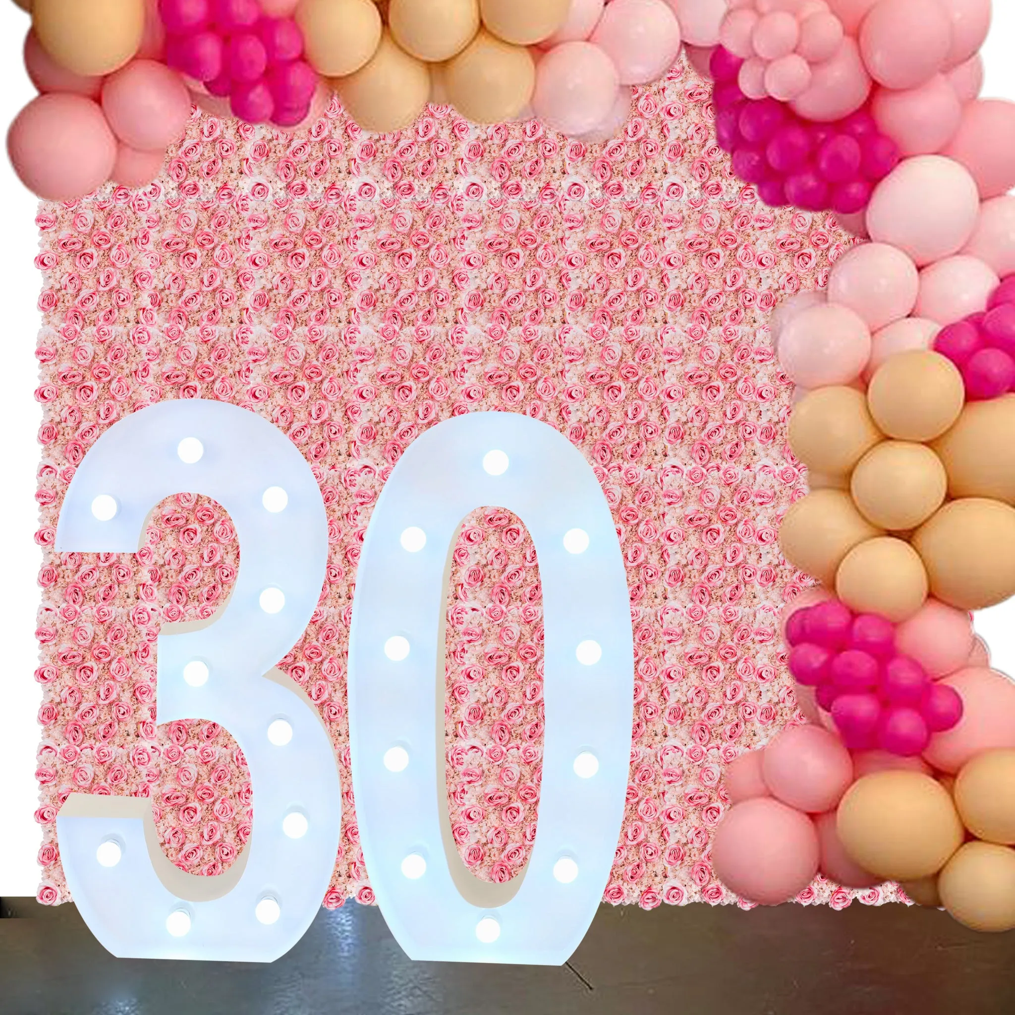 Large 4ft Tall LED Marquee Number - 0