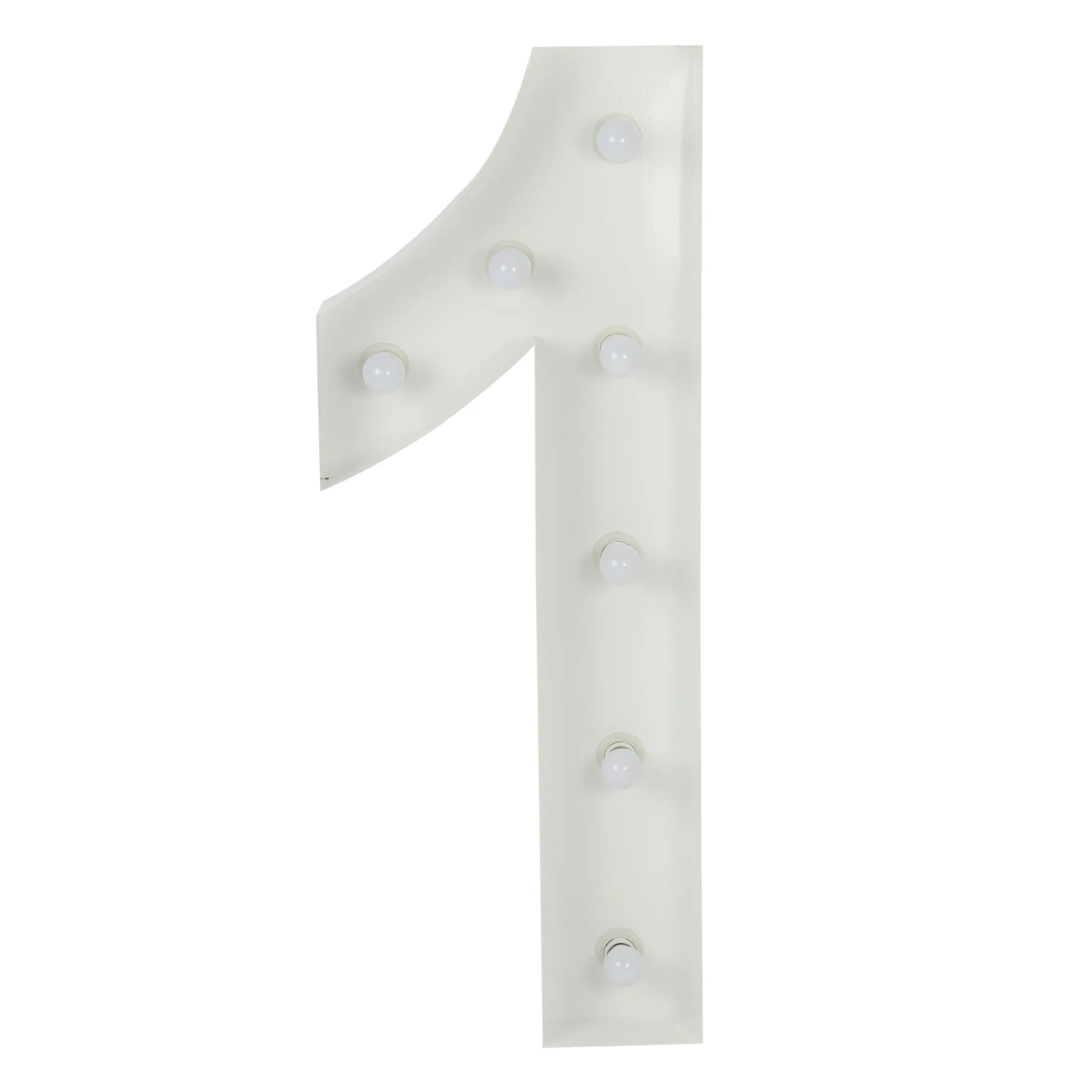 Large 4ft Tall LED Marquee Number - 1