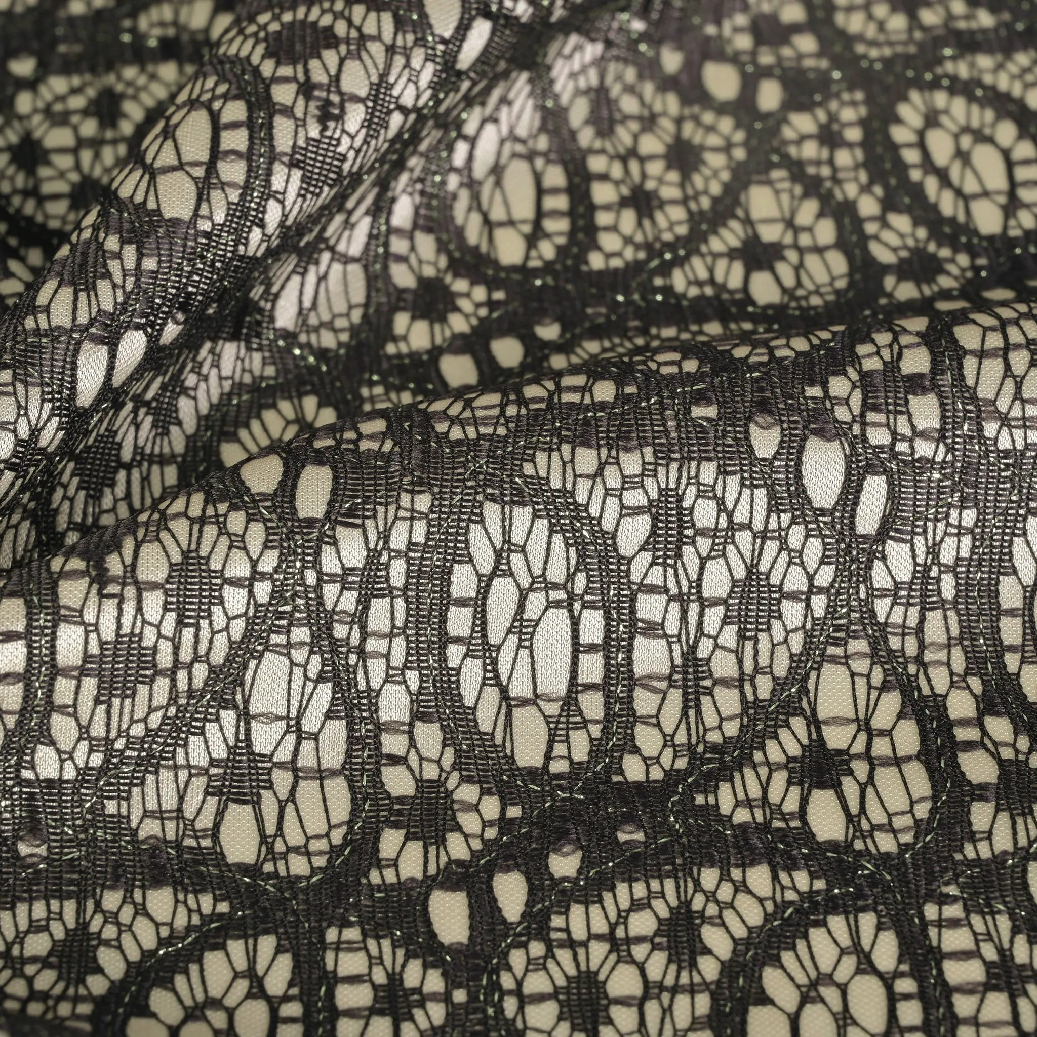 Light Beige Lace Fabric 96920