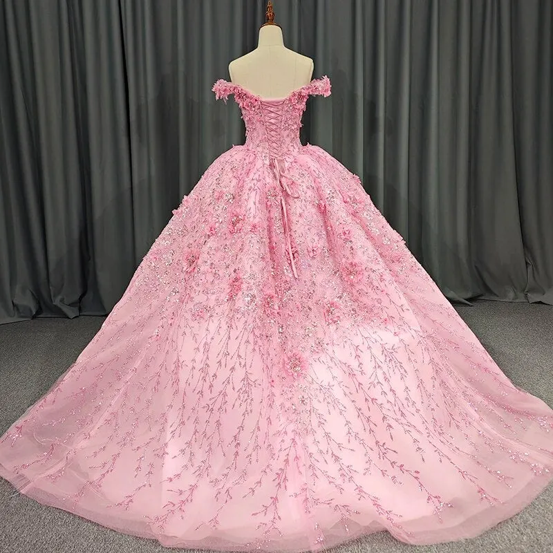 Long Quinceanera Ball Gown Dress