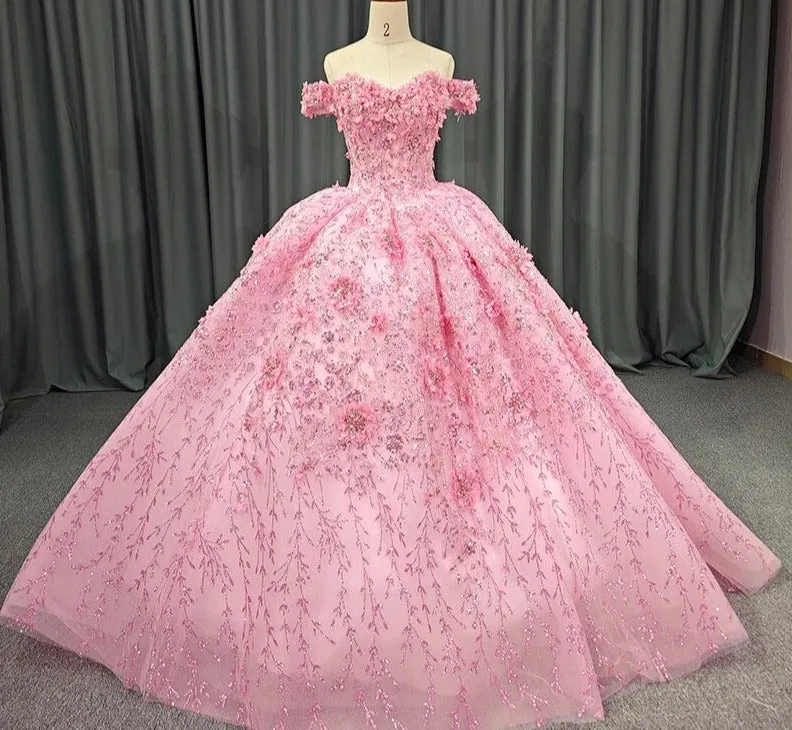 Long Quinceanera Ball Gown Dress