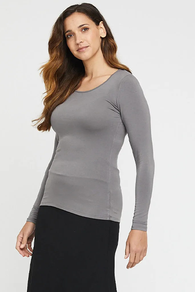 L/S Layering Top - Gull Grey