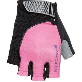 Madison Sportive Womens Fingerless Cycling Gloves - Pink