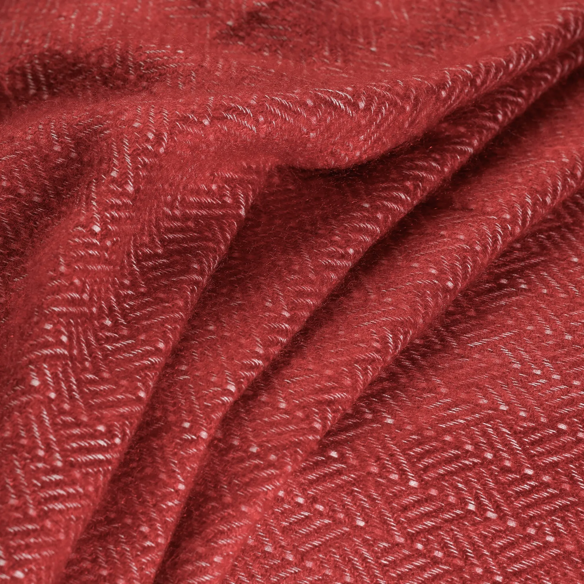 Maroon - Acrylic Fine Wool Fabric 08