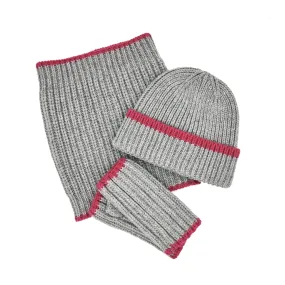 Marta Recycled Fingerless Mittens - Grey