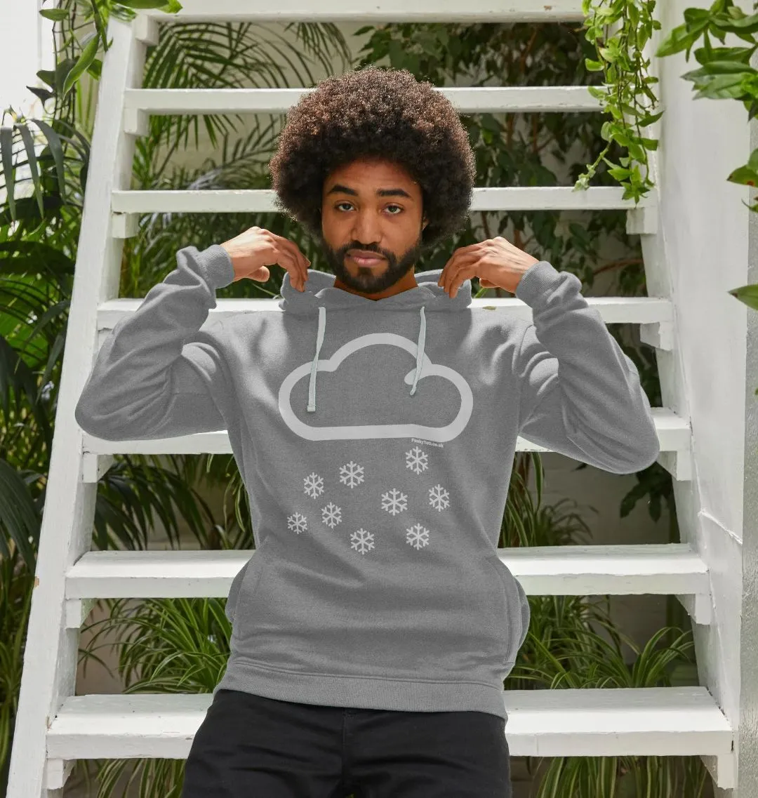 Men's Snow Cloud Organic Pullover Hoodie