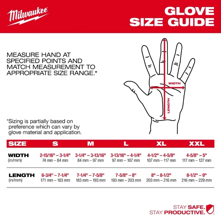 Milwaukee Cut Level 2 High-Dexterity Nitrile Dipped Gloves