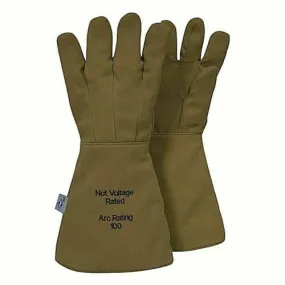 National Safety Apparel G51KDQE18 100cal Arcguard Nomex/Kevlar Gloves