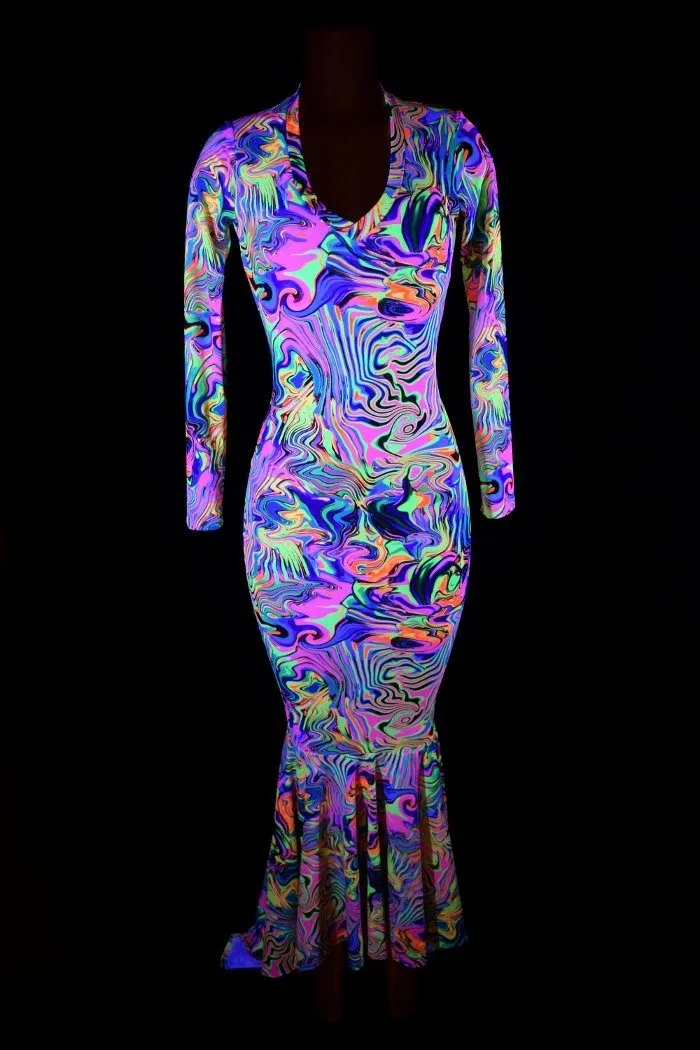 Neon Flux Gown