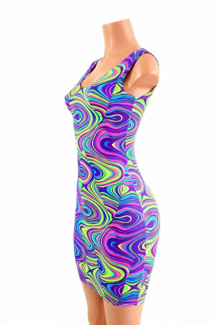 Neon Glow Worm Tank Dress