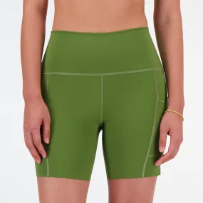 New Balance - NB Sleek Pocket High Rise Short 6" - Femme