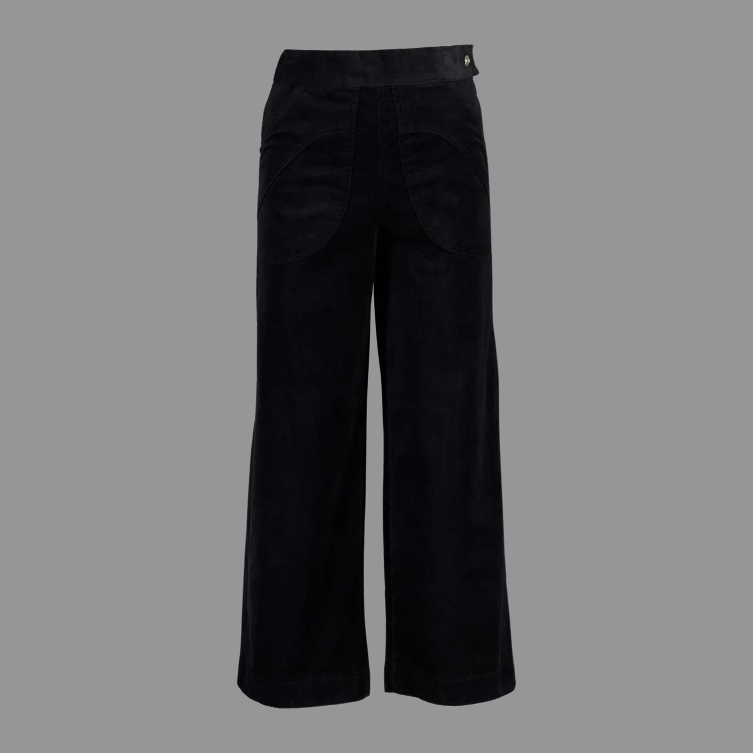 Olga de Polga Peggy Fine Cord Pants - Black