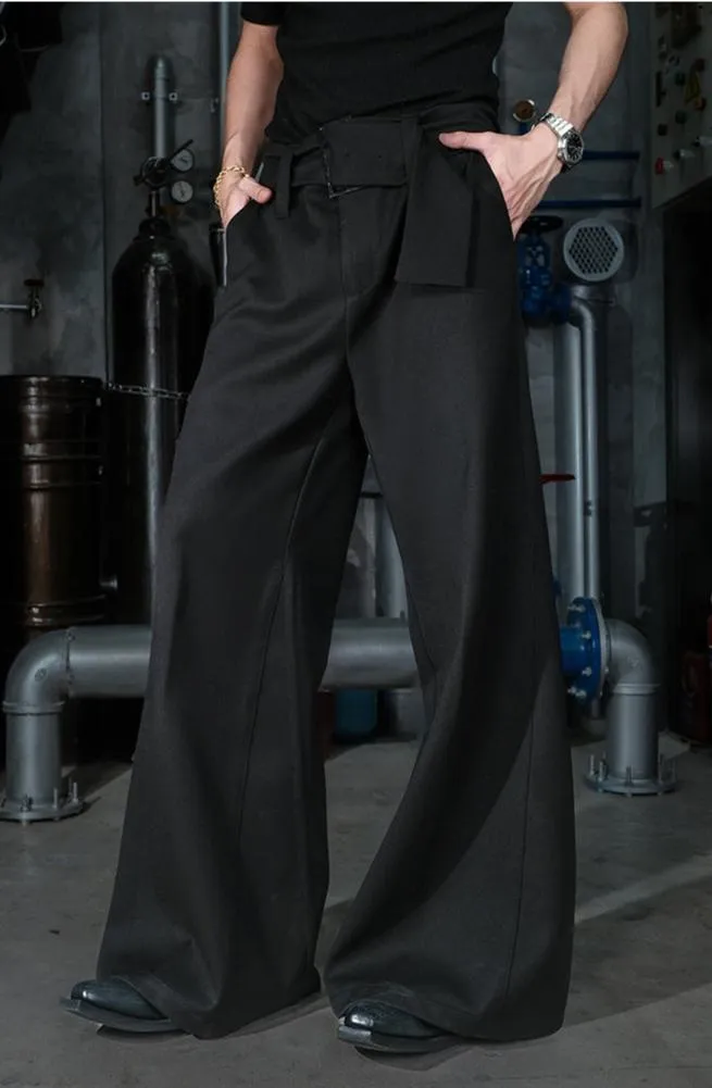 Original Draped Micro Flared Casual Pants