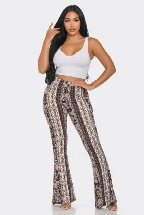 Palazzo Pants - Black Ivory Pink