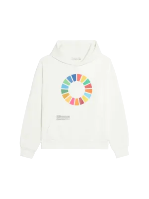 PANGAIA x SDGS Signature Hoodie—off-white