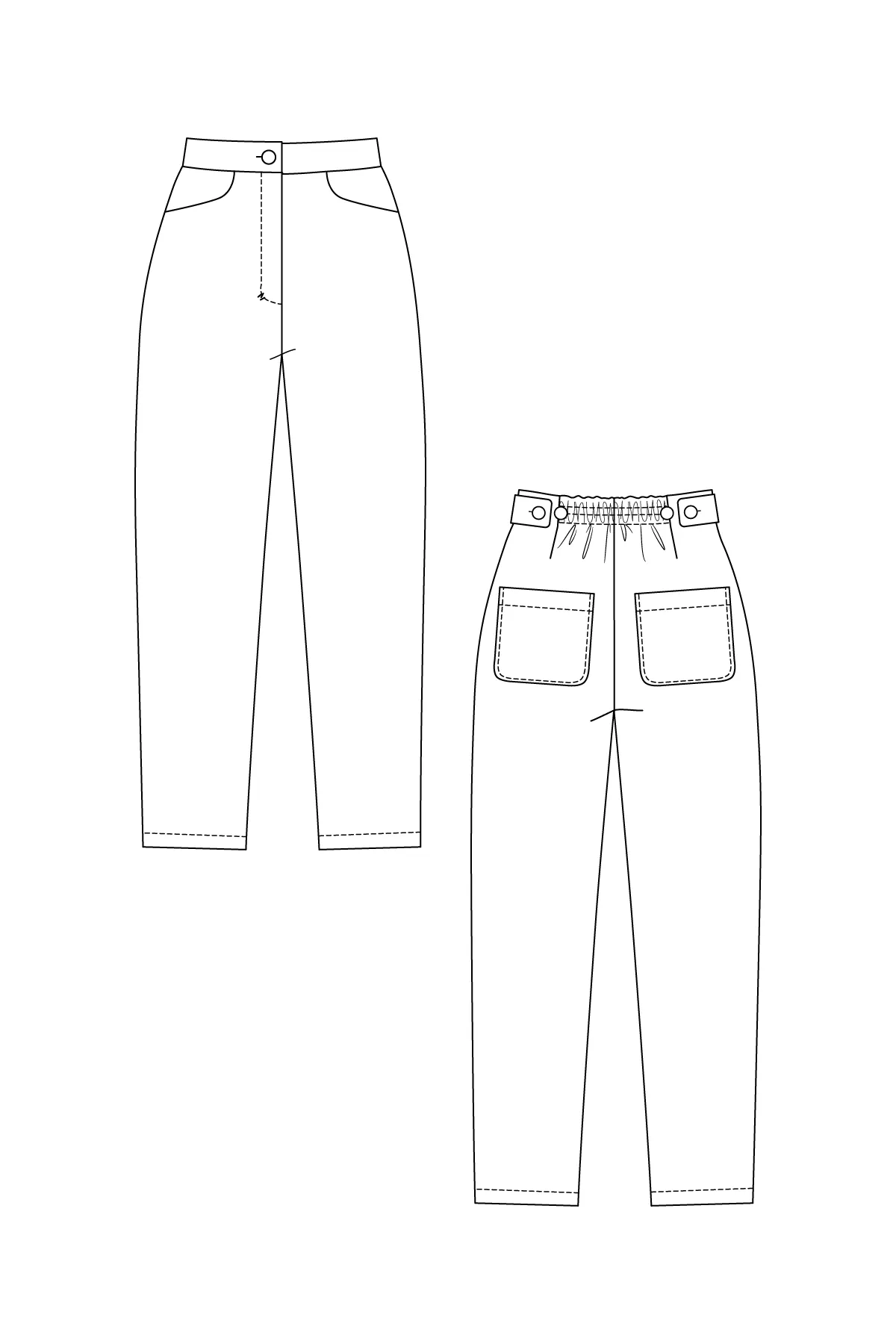 PDF Pattern - Aina Trousers & Culottes | Named Clothing