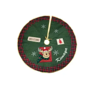 Personalised Reindeer Welcome Tree Skirt (COD not Available)