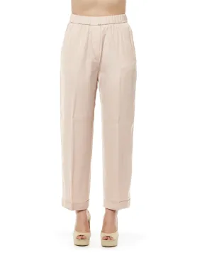 Peserico Silk Pants Beige