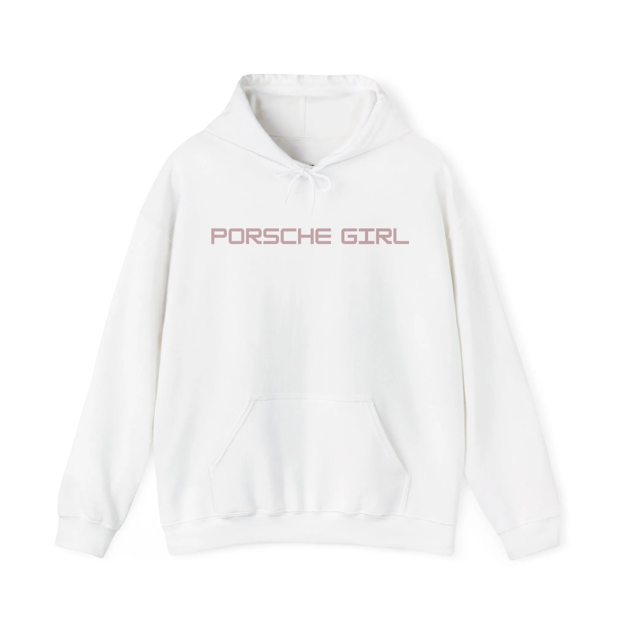 Pink Porsche Girl Heavy Blend™ Hooded Sweatshirt