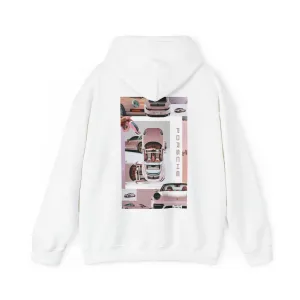 Pink Porsche Girl Heavy Blend™ Hooded Sweatshirt