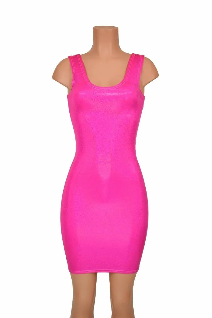 Pink UV Sparkly Jewel Tank Dress