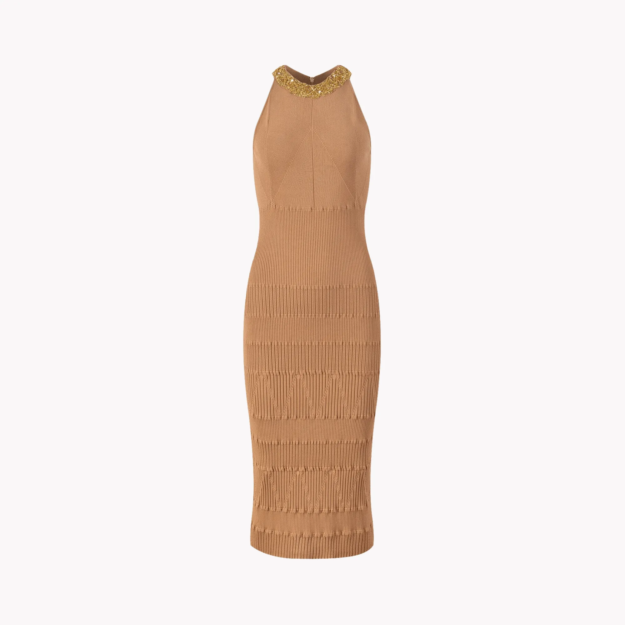 Pre Order:  Beaded Collar Knit Bodycon Dress