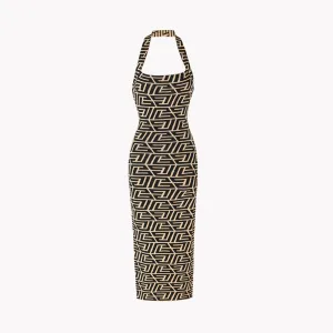 Pre Order:  Halter Maxi Bandage Dress