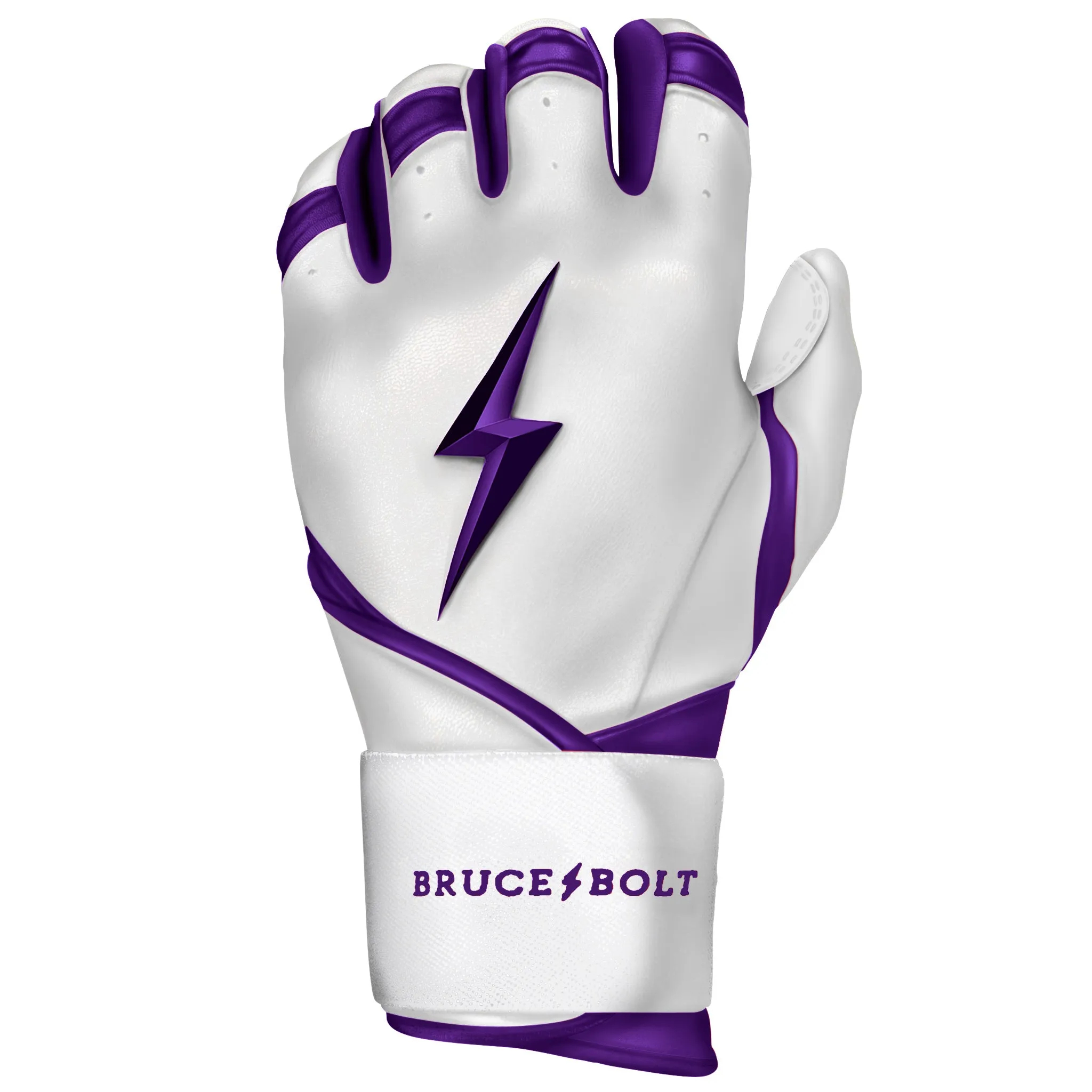 PREMIUM PRO CHROME Series Long Cuff Batting Gloves | PURPLE