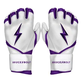 PREMIUM PRO CHROME Series Long Cuff Batting Gloves | PURPLE