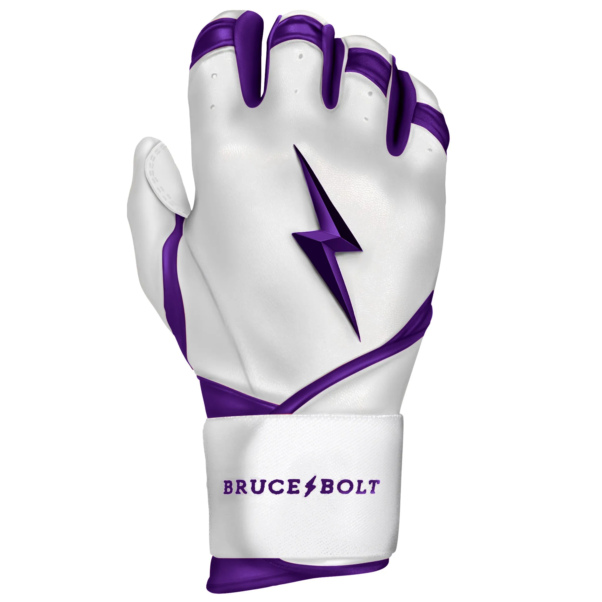 PREMIUM PRO CHROME Series Long Cuff Batting Gloves | PURPLE