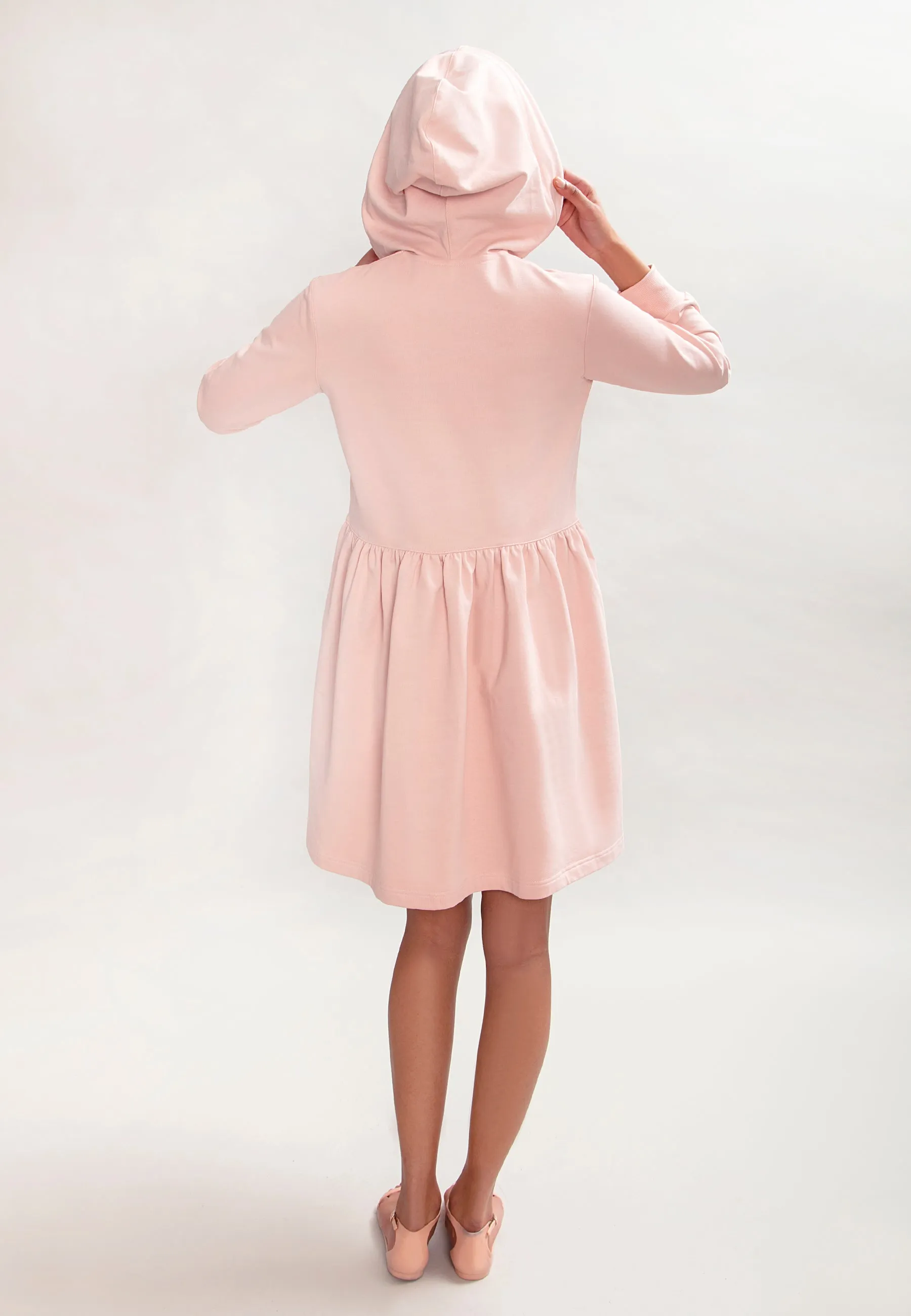 Ragna Hoodie Dress Light Pink